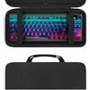 Linkidea Custodia rigida da viaggio compatibile con tastiera TKL Tenkeyless wireless/cablata, computer a 87 tasti, custodia protettiva per il trasporto