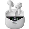 Trevi HMP 12E40 ENC Cuffie Wireless con Cancellazione Rumore, Auricolari Senza Fili con Microfono e Controlli Touch, Lunga Durata e Ricarica Custodia USB-C