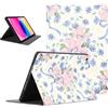 Omyzo Custodia Cover Tablet per Lenovo Tab M10 Plus (3rd Gen) 10.61 Pollice, Fleurs Noeud Modello Colori Vibranti & Design alla Moda con Funzione Pelle PU Holder Flip Antiurto Regolabile Protezione Case