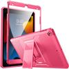 MoKo Antishock Cover per iPad 9a Gen/8a Gen/7a Gen, Rosa Paradiso | Custodia Full Body Coperta Protettiva Anti-urti Protezione Completa e Sporco con Pellicola Integrata per iPad 10.2''