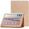 C/N Custodia Cover per YESTEL T5, Sottile PU Pelle Coperchio Leggera con Funzione di Supporto Case per YESTEL T5 10 Pollice Tablet, Oro