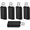 BTFO 5pz Adattatori da USB-C a Micro USB, Connettori di Conversione da USB-C Femmina a Micro USB Maschio Compatibili con Samsung Galaxy S7/S7+/Edge/S6/S6 Edge e Altri Dispositivi