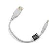 System-S Cavo Audio AUX da USB Tipo A (Maschio) a Jack da 3,5 mm, Bianco, 20 cm
