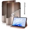 TUOLISG Custodia per Samsung Galaxy Tab S10+/S9 FE+ Plus/S9+ Plus/S8+/S7 FE/S7+Plus 12,4 pollici 2024/2023 con portapenne, supporto multi-angolo, in pelle PU, sottile, con scomparto per carte di
