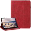 LSPCASA Custodia per Lenovo Idea Tab Pro 12.7 Pollici PU Leather Cover Con Slot Per Carte Stand Folio Protettiva Case Wallet Tablet Cover per Lenovo Idea Tab Pro 12.7 Rosso