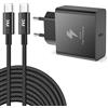 CHLANT Caricatore USB C 45W per Samsung, Caricabatterie USB C con Cavo USB C 3 Metri per Samsung Galaxy S26/S26+/S26 Ultra/S25+/S25/S24/S23 Ultra/S22/S21/A17/A56,Z Fold/Flip,Presa Alimentatore Spina Ricarica