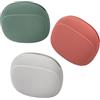 Generic Custodia in silicone per riporre cavi dati, mini portachiavi, portatile, con cavo, organizer per cuffie (rosa, grigio, verde, 3 pezzi)