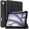 MoKo Custodia Sottile per iPad Air 11 , iPad Air 5a/4a Gen, Nero | Con Soporte de Lápiz, per iPad Air M4/M3/M2 Custodia, Cubierta Trasera Rígida de PC, Trifold, Auto Sveglia/Sonno