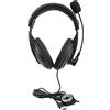 Manhattan Cuffie stereo USB con connettore USB-A, nero