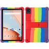FKQLH Custodia per Blackview Tab A7 Kids, Silicone Morbido Skin Leggero Custodia Protettiva per Bambini Supporto Cover per Blackview Tab A7 Kids 10,1 Pollici, Colorato