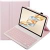 leleyo Cover tastiera per Honor Pad X9a 11.5 pollici Custodia tastiera wireless magnetica rimovibile qwerty per Honor Pad X9a 11.5(Rosa)