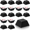 Ruytx 8 piedini in gomma autoadesivi, colore nero, 20 x 20 x 10 mm, piedini trapezoidali, distanziatori autoadesivi antivibrazione, per altoparlanti, subwoofer, HiFi, elettrodomestici, monitor, giradischi