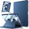 FINTIE Cover per iPad (A16) 11ª Gen 11 (2025) / iPad 10ª Gen 10.9 (2022) | con Portapenne, Multi-angolo Trasparente Custodia con Supporto Verticale Magnetica Ultra Stabile , Blu Scuro