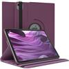 EAZY CASE - Custodia per Apple iPad Air 11 M3 (2025) tablet Cover protettiva Smart Cover Supporto rotante Astuccio pieghevole 360° girevole con funzione stand Similpelle Viola