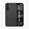 Kepuch Silklike Cover per Samsung Galaxy A16 5G - Custodia Case Piastra Metallica Incorporata - Nero