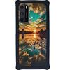 HUAYIJIE Custodia per LG Lmf100n Wing 5g UW F100n Custodia Case Cover Backplane Rigido + Telaio in Silicone Morbido PCFJ