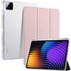 CiimWaa Custodia per Xiaomi Pad 8/7 / 8 Pro/ 7 Pro/Xiaomi Poco Pad X1 11.2 pollici, Ultra Sottile con Cover Leggero Supporto Leggero PU Case, Auto Sleep/Wake Protettiva Smart Cover, Rosa