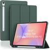 ProCase Cover per Galaxy Tab S10 Lite /S10 FE 10,9 Pollici 2025 /S9 FE 10,9 Pollici 2023 con Portapenna S fe Auto Svegliati/Sonno -Verde