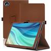 Envibe Custodia per DOOGEE T40 Pro 12 Pollici, Cover Tablet DOOGEE T40 Pro, Copertura Protettiva Pieghevole con Supporto per Matita e Cinturino da Polso, Protezione Completa. (Marrone)