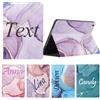 Xylota Personalizzate Custodia per Amazon Fire HD 8 Tablet 8,0(2018, 2017, 2016, 8,/7,/6, Generation) Tablet, Personalizzabile Cover con Testi in PU Pelle Flip Protettiva Personalizzata Case, Marble
