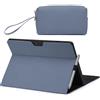 HYZUO Custodia Protettiva per Surface Pro 11 2024, Surface Pro 10 2024, Surface Pro 9 2022, Supporto Folio con Portastilo, Compatibile con la Type Cover Tastiera, con una Borsa Piccola, Blu haze