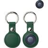 yystao - Confezione da 2 custodie per Motorola Moto Tag Tracker, in pelle PU, resistente, antiurto e anti-smarrimento, colore: verde