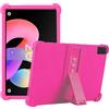YKWXSC Custodia per TCL Tab 10L Gen 4 Tablet 10,1 Pollici, Tablet Custodia Silicone Antiurto Conchiglia Protettivo con supporto Copertina, Rosa