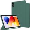 zZjoOoj Custodia protettiva in silicone per Redmi Pad 2 Pro 12,1 pollici 2025, leggera, con funzione di supporto e funzione auto sleep/wake, verde