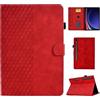 CASAFUNY Custodia per Samsung Galaxy Tab S10 FE 10.9 Pollici 2025 / S9 FE 10.9 Pollici 2023 / S9 11 Pollici 2023 Custodia Protettiva Magnetica Cover con S Pen Holder e Auto Sonno/Sveglia, Rosso