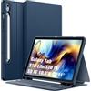 FINTIE Cover per Samsung Galaxy Tab S10 Lite/S10 FE/S9 FE 10.9 & S9 11 | con S Pen Portapenne, Multi-angolo Custodia Protettiva Sottile Cover con Retro in TPU Morbido, Blu Scuro