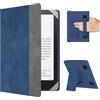 MoKo Custodia per 6,8,7 Kindle Paperwhite eReader Tablets, Blu/Grigio | Accessori eReader per 6,8, 7 Pouces Kindle Paperwhite/Colorsoft/Kobo/Ocean, Custodia Leggera Folio ,Cinghia da Mano, Support
