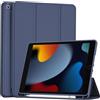 ProCase Cover con Portapenna per iPad 10.2 9a/8a/7a Generazione (2021/2020/2019) - Custodia Compatibile con iPad A2602, A2603, A2604, A2605, A2270, A2428, A2429, A2430, Marina