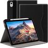 ARVOK Cover Custodia per iPad 11 Generazione A16 11 Pollici 2025/iPad 10 Generazione 10,9 Pollici 2022 con Portapenne, Auto Svegliati/Sonno, Custodia Folio Business in Pelle Premium, Nero