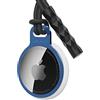 Sichy Portachiavi AirTag, Porta Airtag per Apple, Anello perfetto lucidato a specchio per l'AirTag, Custodia sottile sottile AirTag minimale e leggera con cinturino (blu)