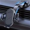 Generic Supporto universale per telefono da auto, regolabile a 360°, per cruscotto e bocchetta di ventilazione, con forte ventosa, per tutti gli smartphone