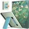 Caweet Custodia con supporto per Remarkable Paper Pro da 11,8 pollici 2024, custodia rigida con custodia in formato libro auto sleep/wake, include portapenne e cinturino da polso, fiori di mandorli
