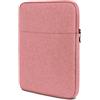 moex Custodia tablet per Samsung Galaxy Tab A11 Plus con cerniera e scomparto per accessori, in nylon tessuto morbido imbottito, custodia protettiva minimalista Dash Case, rosa