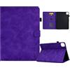 Generico DayQiQiPu Caso per Honor Pad 10 HEY3-N09, HEY3-W00 (12,1 Pollici) in PU Pelle Chiusura Magnetica Flip Cover Custodie Motivo a Cuori Lettere Con Supporto e Auto Wake/Sleep, Viola
