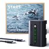 llano Aurora LP-E6P Batteria 2600mAh - Compatibile con Canon EOS R5/R6/R7 Mark II, 5D/6D/7D Mark II/III/IV, 60D/70D/80D/90D, Indicatore LED Touch, Ricarica Rapida USB-C (1 Pezzo)