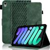 Vkooer Custodia per iPad Mini 7 (A17 Pro) 2024 7a Generazione / iPad Mini 6a Generazione 2021 8,3 pollici, Custodia Flip Cover in Pelle PU Smart Shell con Auto Sleep/Wake, Supporto Multi Angolo, Verde