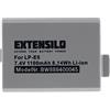 EXTENSILO batteria compatibile con Canon EOS 1000D, 450D, 500D, Digital Rebel XSi, Kiss X3, Kiss F, Kiss X2 fotocamera (1100mAh, 7,4V, Li-Ion)
