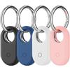 DDJ Custodia per Samsung Smart Tag 2 [confezione da 4], custodia protettiva a 360° per Galaxy Smart Tag 2 con portachiavi, antigraffio, supporto in silicone per SmartTag2 per chiavi, borsa, bagagli,