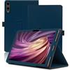 Envibe Custodia per DOOGEE Tab E3 Pro 13 Pollici, Cover Tablet DOOGEE Tab E3 Pro, Copertura Protettiva Pieghevole con Supporto per Matita e Cinturino da Polso, Protezione Completa. (Blu)