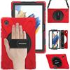 BRAECN Cover per Galaxy Tab A8 - Samsung Galaxy Tab A8 10.5 2021 Rosso | Custodia Antiurto, Supporto Girevole a 360°, Cinturino da Polso, Tracolla, Multifunction Rugged, con Maniglia, Resistente