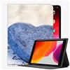 YENDOSTEEN Custodia per iPad Mini 5 2019 7.9 Pollici 5a Generazione,Cover iPad Mini5 con Porta Pencil Supporta,Heart Love Rock Spots Cover con Auto Svegliati/Sonno