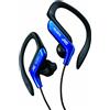 JVC Auricolari Sport con Clip Regolabile, Antisudore e Antischizzo (IPX2), Cavo 1.2 M, Azzurro