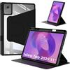 Bigqin Cover Custodia Compatibile con Lenovo Idea Tab 2025 11 TB-336ZU/336FU,Supporto Sottile con Rotazione di 360° Retro Rigido Cover con Portapenna Auto Svegliati/Sonno,Nero