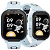 Luzglo ANYSCENES1-Azzurro Smartwatch bambini 4G, Videocall HD, Dynamic Island, GPS triplo, Recinto elettronico, Modalità classe, IPX7