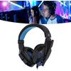 Gedourain SY830MV Cuffie da Gioco, Cuffie per Computer, Supporto Volume Regolabile Cuffie USB Mute, con Microfono da 3,5 Mm, per PC Portatile (Nero Blu)