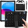 KATUMO Custodia in silicone per iPad A16 11 generazione 2025 11 pollici/iPad 10th generazione 2022 10,9 pollici, custodia protettiva antiurto per bambini con supporto pieghevole, tracolla e pennino